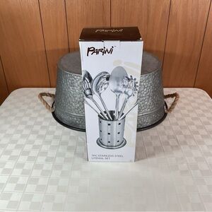 New Parini 7 pc stainless steel utensils set
